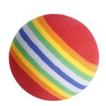 Interactive Elastic Material Rainbow Ball Pets Toy Silently Teasing Cats
