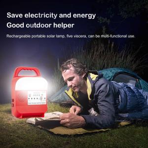 China Outdoor Rechargeable Solar Camping Flash Light Portable Power Bank Station factory