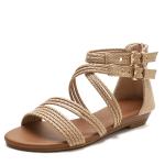 BS058 Wedge Heel Sandals Women 2020 Summer New Style European And American Open