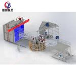 Rotomoulding machine for Hollow PE product making_3arm 3000