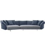 NEXTOP Hotel Room Simple Modern Fabric Corner Curved Combination Sofa
