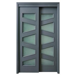 China Waterproof Internal Glass Doors Juye WPC Glass Door For Residential And Commercial Buildings factory