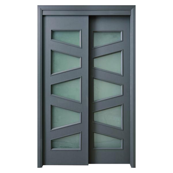 Waterproof Internal Glass Doors Juye WPC Glass Door For Residential And