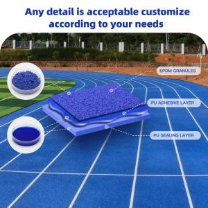 China Durable Full PU Synthetic Track Premium Full Polyurethane Running Track for Professional Stadiums factory