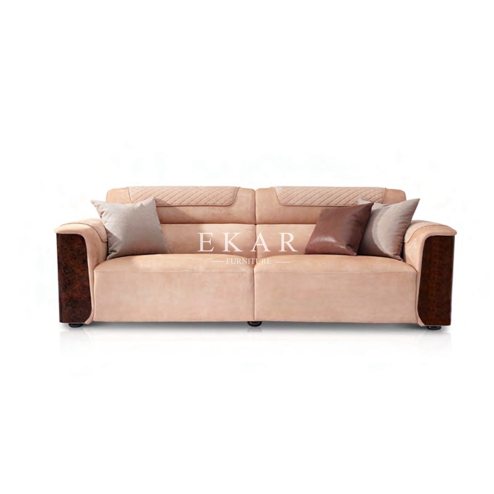 Italian 1 2 3 Seater Classic Upholstery Nubuck Leather European Sofa Set W006SF