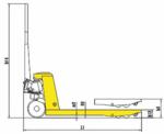 Heavy Duty 5 Ton Hydraulic Handle Pallet Truck Lightweight Fork Frame