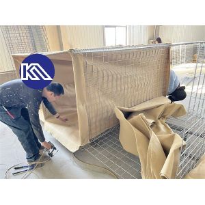 Explosion Proof Gabion Mesh Box Floating Perimeter Defensive Barrier Defence