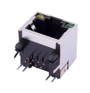 China 1X1 Gigabit Female Magnetic RJ45 Jack With Transformer factory