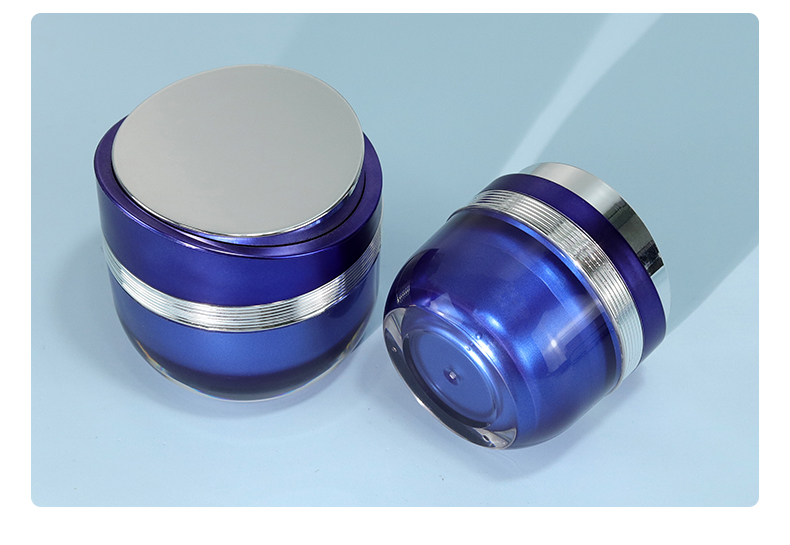 Custom Skincare Bottles Packaging Containers For Cosmetics Screen Printing Acrylic MS Cylinder