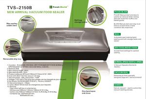 China Foob Vacuum Sealer Packaging Machine Film Sealer Vacuum packer GK-TVS-2150B factory