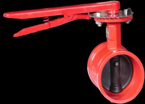 China Hoop Butterfly Fire Protection Valves Card Line Rustproof Ductile Iron factory