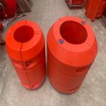 Gold Dredge HDPE Pipe Floater Impact Resistant For Pipeline Pump