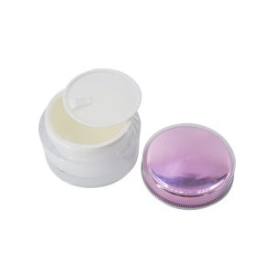 Leak Proof 100g Acrylic Cream Jar With Round Screw Cover