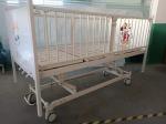 White Hospital Baby Crib With Cartoon Pictures OEM Available