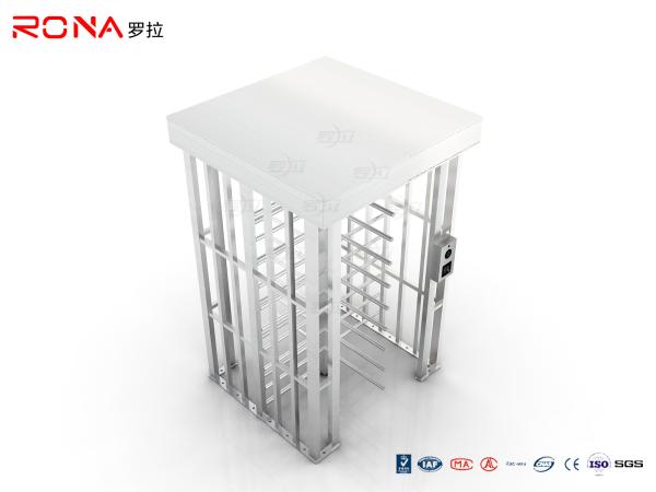 Pedestrian Full Height Turnstile High Revolving Door Running Stably Without