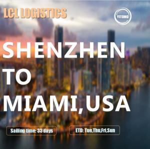 China Direct Sailing LCL International Shipping Agent From Shenzhen To Miami USA factory