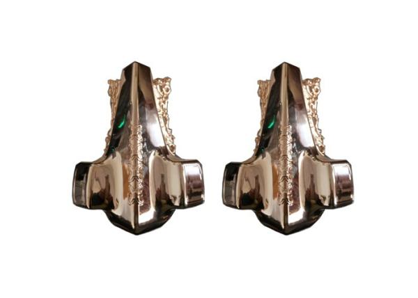 Plastic Customized Copperizing Funeral Decoration Coffin Parts For Casket