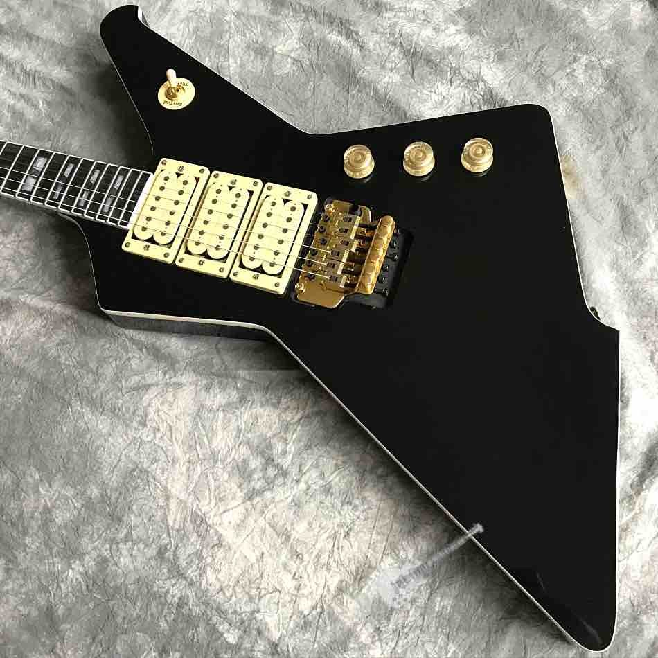 Custom High Gloss Black Destroyer Duplex Tremolo System Electric Guitar in Black or Sunburst