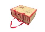 Exquisite Fancy Bow Tie Brown Kraft Paper Gift Bags Drawer Sliding Design