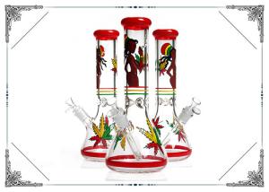 China Smoking Glass Bongs 13.5 Inches Height With Hand Drawing Belle Art factory
