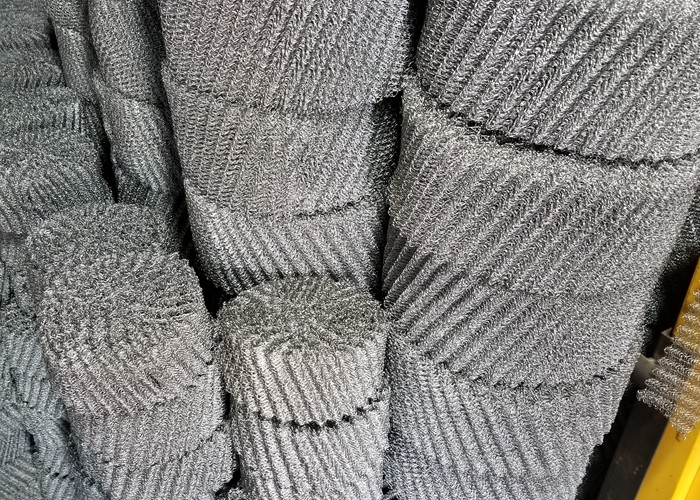 12mm Hole SS304 Knitted Stainless Steel Mesh Filters High Resolution