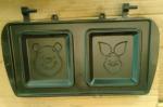 Aluminum Die Casting Roasting Pans Material ADC12 black color size for 4 person