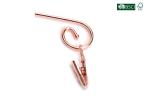 Betterall Beautiful Light Thin Lingerie Rose Gold Chrome Metal Hanger for Bra