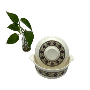 China 8.5'' Housewares Flower Melamine Bowl Lid Dinnerware Durable factory