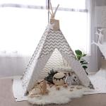 Wood Pole A Frame 180*165cm Canvas Teepee Tent