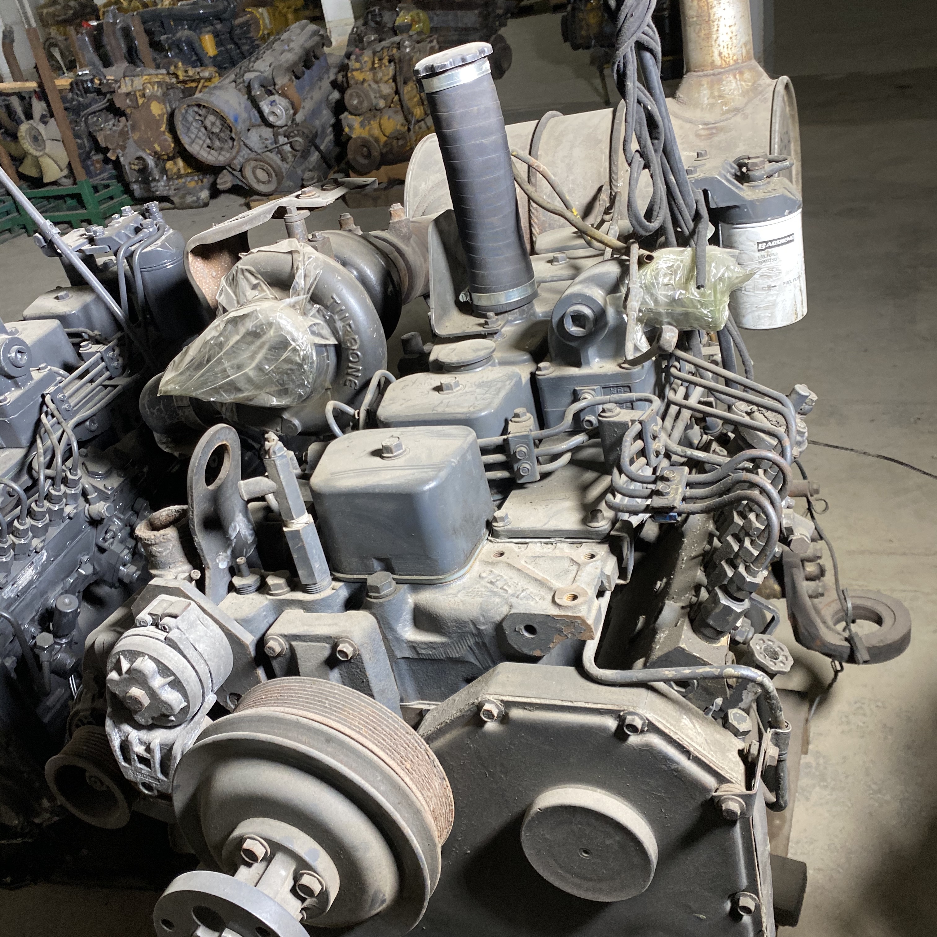 Air Cooled S6D102-2 CAT Excavator Engine Assy Electric Start
