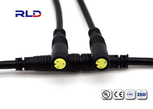 Ebike LCD IP65 Waterproof Electrical Plug Connectors Brake 2 3 4 5 Pin Black