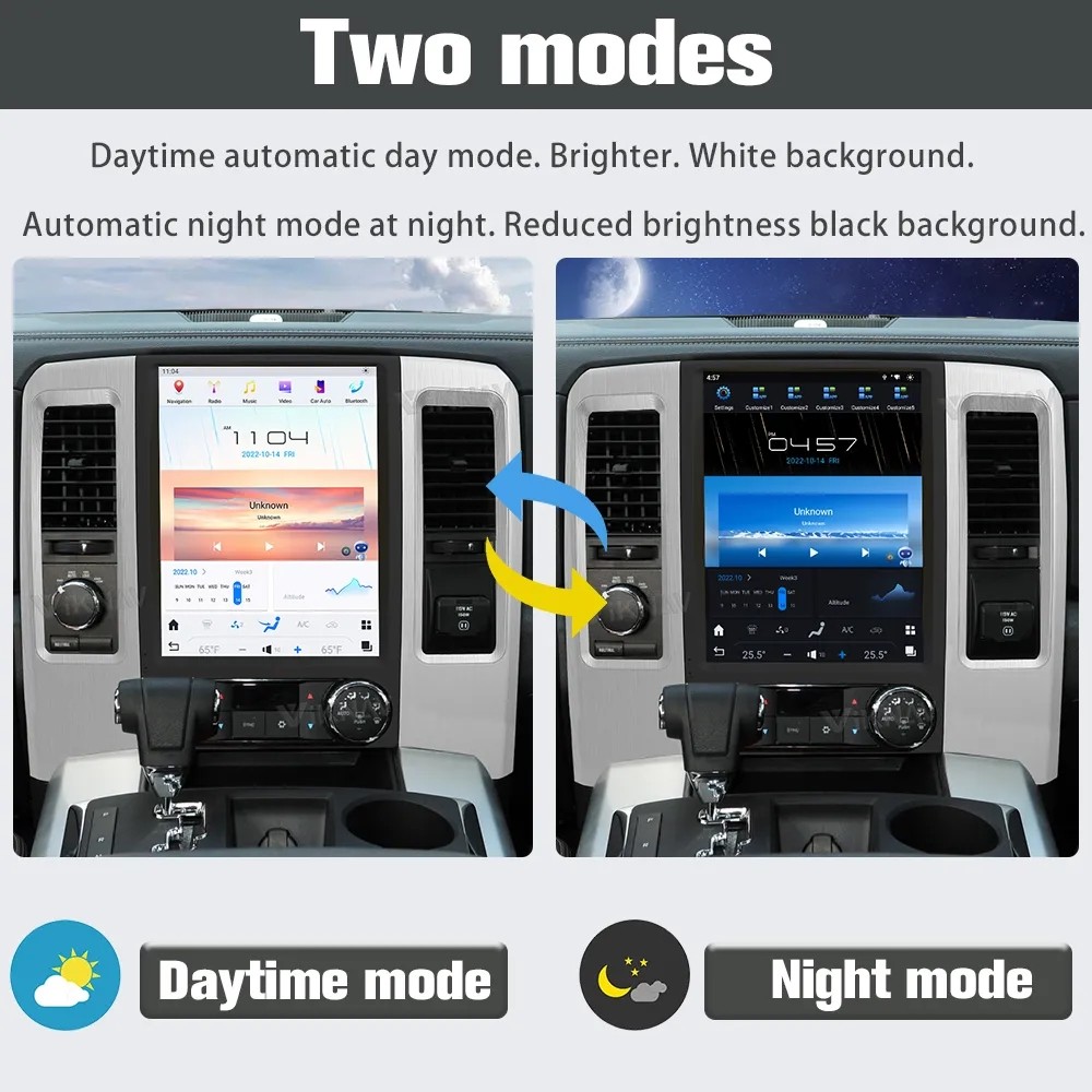 2008-2011 Dodge Ram Android Auto Radio Unit 12.1 Inch