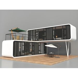 High-End Prefabricated Steel Mobile Studio Convenient Mobile Villa Solution