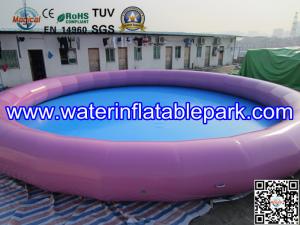 China Purple Above Ground Inflatable Swimming Pool Toys 0.9mm PVC Tarpaulin factory