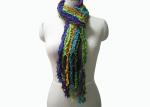 100% Acrylic Custom Knit Scarves Woven Plaid Tassel Wraps Scarves And Shawls
