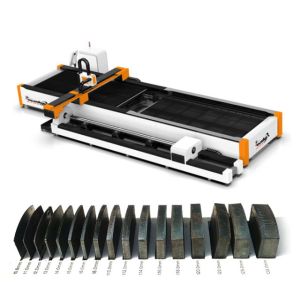 China Sheet Metal Pipe Laser Cutter 1kw 1.5kw 2kw 3kw 4kw with Pneumatic Rotary Chucks on sale