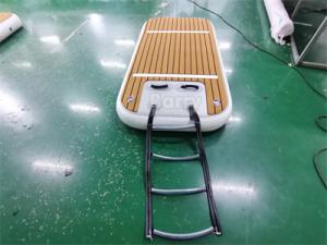 China Drop Stitch Fabric Inflatable Floating Dock For Fishing With Pump And Accessories factory