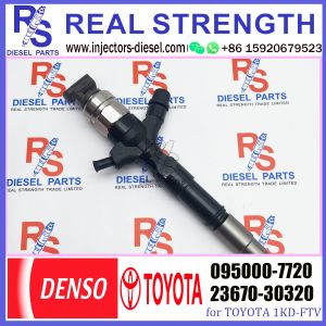 common rail injector 23670-30320 095000-7720 injector for TOYOTA 1KD-FTV, D-4D