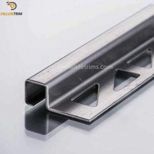 China Box Shape Stainless Steel Corner Trim , External Edge Tile Trim OEM ODM factory