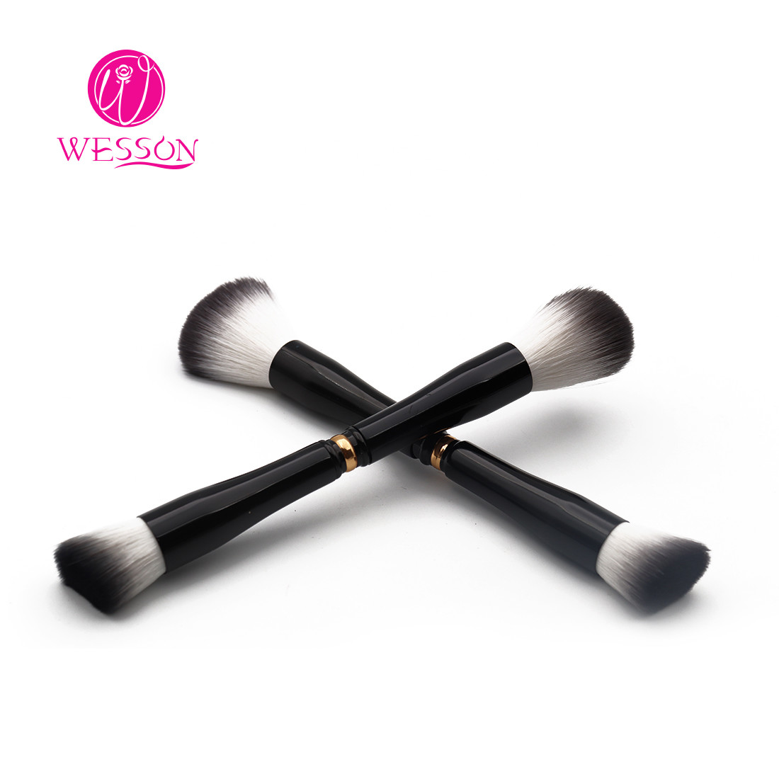 ISO9001 No Odor Two Head Nylon Hair Makeup Foundation Brush
