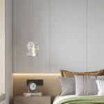 Nordic Luxury Crystal Chandelier Rectangular K9 Crystal Stainless Steel Body for