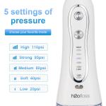 FCC Cordless Water Flosser Oral Irrigator , Portable Dental Water Flosser