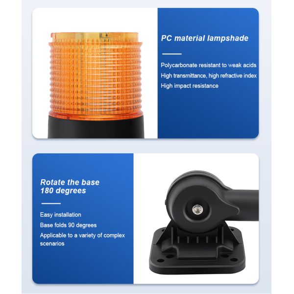 Tri Colors LED Signal Tower Light With Built In Buzzer And Working Temperature 50000C For Machine Tool