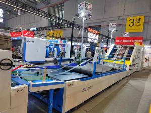 China Automatic Corrugated Flute Laminating Machine 5ply Three In One Multifuncational factory