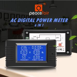 China 80 ~ 260V AC Digital Voltage Meter LCD Display CE / FCC factory