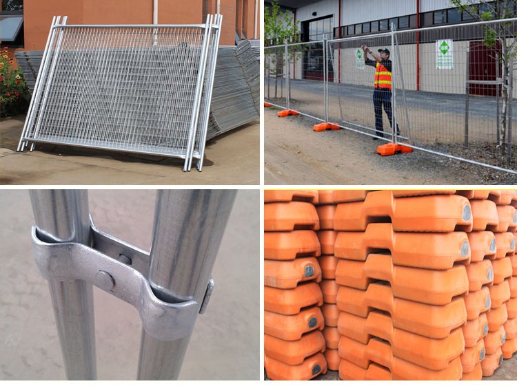 Rust Proof Temp Fence Panels Self Standing Fence Panels For Construction / Building Sites
