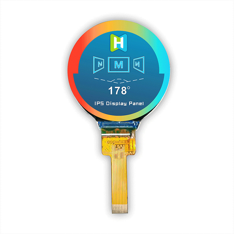 SPI Interface 1.3 Inch Resistive Bar Type Round TFT LCD SPI 240x240