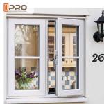 Hurricane Impact Soundproof Aluminum Casement Windows , Custom Made Double
