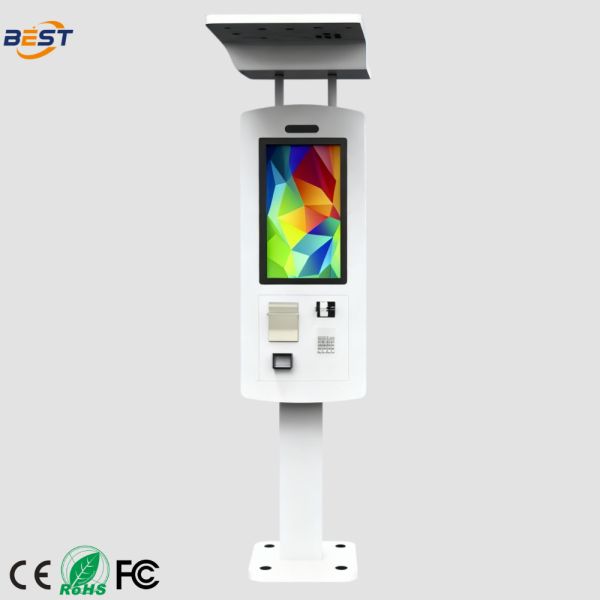 China IP65 Waterproof Outdoor Touch Screen Kiosk with 21.5" HD Display and 10-point Capacitive Touch for Self Ordering factory