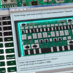 PCB Membrane Switch with Pocket Design and Inserts ≤100mA